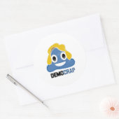 STICKER ROND DÉMOCRAP EMOJI - - (Enveloppe)