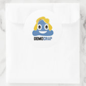STICKER ROND DÉMOCRAP EMOJI - - (Sac)