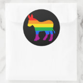 STICKER ROND DÉMOCRATE GAY (Sac)