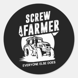 Sticker Rond Démocrate Républicain Agriculteurs Subventions Rui