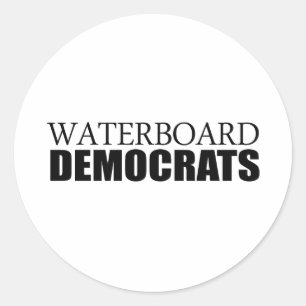 Sticker Rond Démocrates de Waterboard