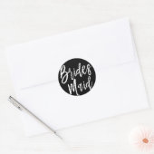 Sticker Rond Demoiselles d'honneur | Écriture de mariage (Enveloppe)