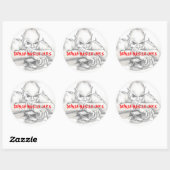STICKER ROND DEMON STICKER, DEMON MUSCLE CARS (Feuille)