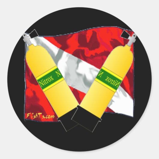 Sticker Rond Den-Flags (Devant)