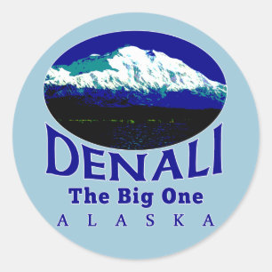 STICKER ROND DENALI ALASKA LE GRAND