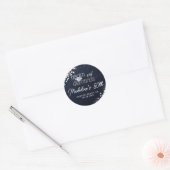 Sticker Rond Denim Diamonds Bling Classy Elegant Party Custom (Enveloppe)