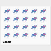 Sticker Rond Denim Jenny (Feuille)