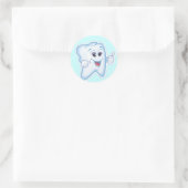 Sticker Rond Dent saine et heureuse (Sac)
