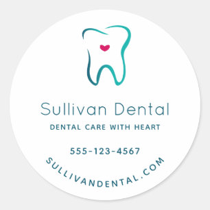 Sticker Rond Dentaire dentaire Dentistrie Image Médicale Entrep