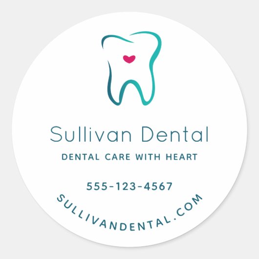 Sticker Rond Dentaire dentaire Dentistrie Image Médicale Entrep (Devant)