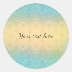 Sticker Rond Dentelle romantique