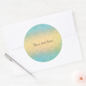 Sticker Rond Dentelle romantique (Enveloppe)