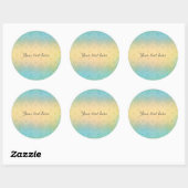 Sticker Rond Dentelle romantique (Feuille)