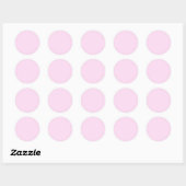 Sticker Rond Dentelle rose Classique Conception des couleurs (Feuille)