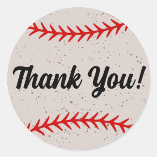 Sticker Rond Dentelles De Baseball - Thème