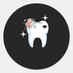 Sticker Rond Dentist Dentist Dent