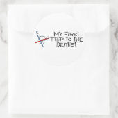 Sticker Rond Dentiste Mon Premier Voyage Chez Le Dentiste (Sac)