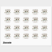 Sticker Rond Dents de requin fossile (Feuille)