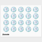 Sticker Rond Dents sains (Feuille)