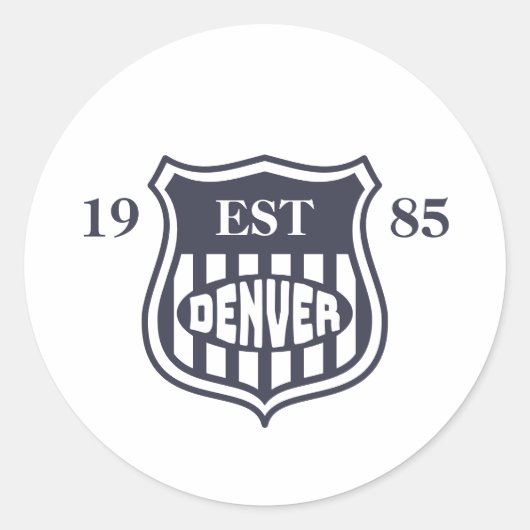 Sticker Rond Denver (Devant)