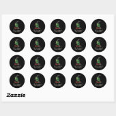 Sticker Rond Départ Pour Engager Tom Foolery Frog (Feuille)