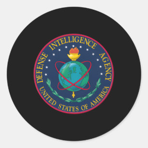 Sticker Rond Département Militaire De L'Agence De Renseignement