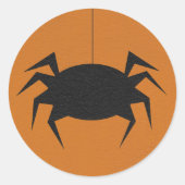 Sticker Rond Déplaisant Halloween Spider Black (Devant)