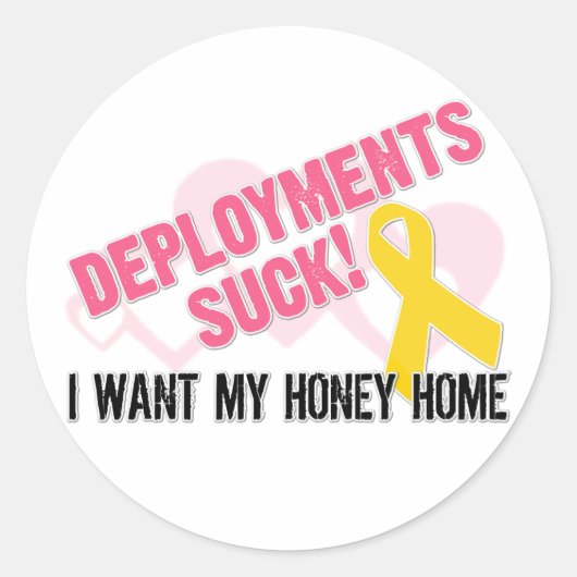 Sticker Rond Déploiements nuls (Devant)