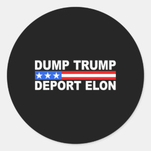 Sticker Rond Déportation Trump Elon 50501