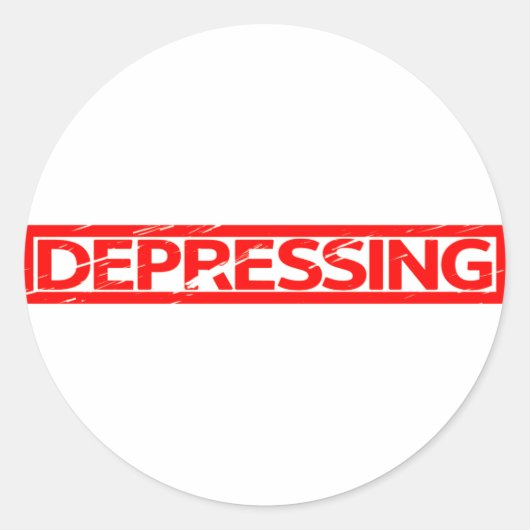 Sticker Rond Dépression du tampon (Devant)