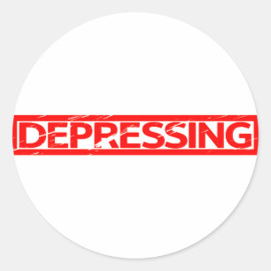 Sticker Rond Dépression du tampon