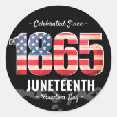 Sticker Rond Depuis 1865 | Jour de la Liberté du 11° (Devant)