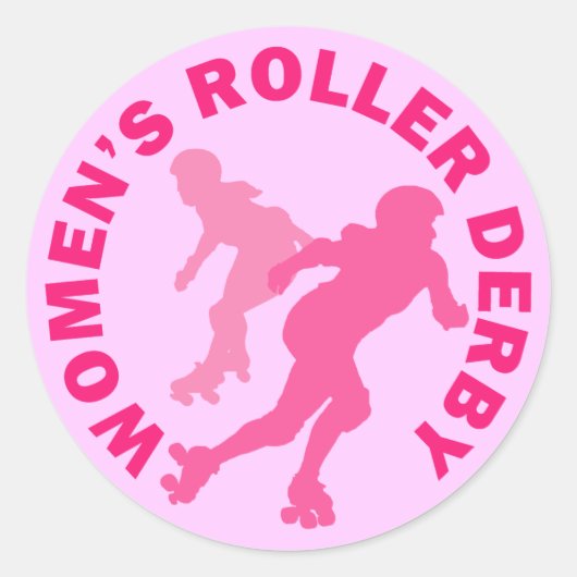 Sticker Rond Derby à rouleaux pour femmes (Devant)