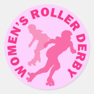 Sticker Rond Derby à rouleaux pour femmes