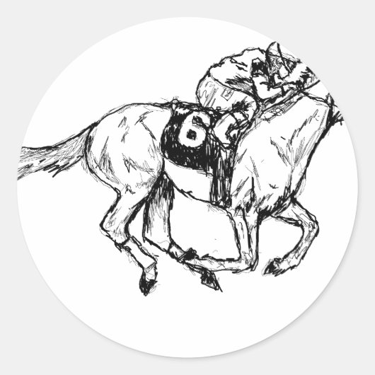 Sticker Rond Derby Me Kentucky (Devant)