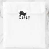 Sticker Rond derby : skullphabet (Sac)