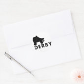 Sticker Rond derby : skullphabet (Enveloppe)