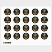 Sticker Rond Dérivation Neuronale (Feuille)