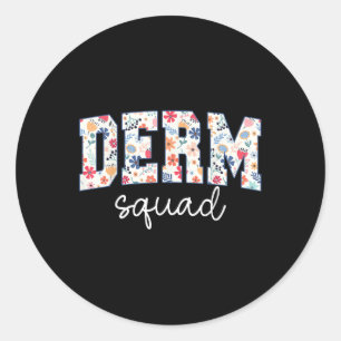 Sticker Rond Dermatolo dermatologue cosmétique dermatologue der