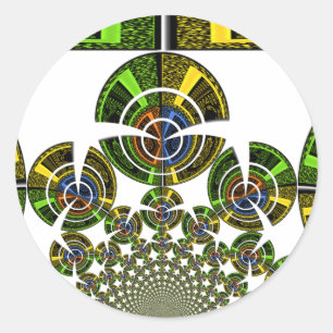 Sticker Rond Dernier motif culturel maasaï africain