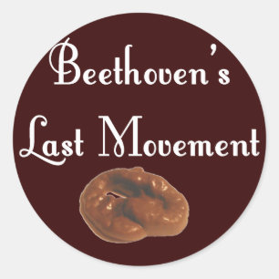 Sticker Rond Dernier mouvement de Beethoven