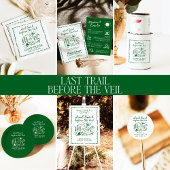 Sticker Rond Dernier Sentier Avant La Fête De Bachelorette Du V