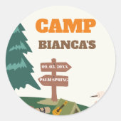 Sticker Rond Dernier sentier avant le camp de la Veuve épouse (Devant)