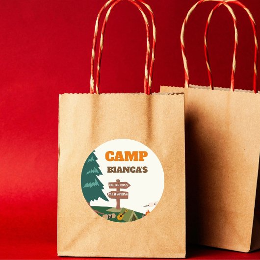 Sticker Rond Dernier sentier avant le camp de la Veuve épouse