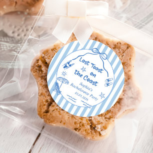 Sticker Rond Dernier Toast Sur La Côte Week-end Enterrement de 