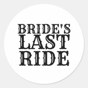 Sticker Rond Dernier tour de la mariée