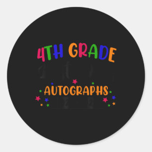 Sticker Rond Dernière journée de l'année scolaire 2025 Autograp