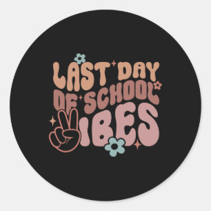 Sticker Rond Dernière Journée De Vibes Scolaires