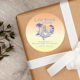 Sticker Rond Dernière Toast Cowgirl Sirène Soirée Bach