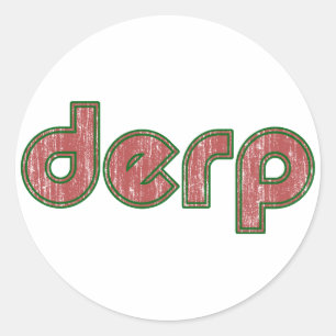 Sticker Rond Derp 4
